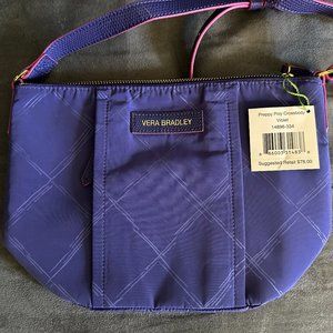 Vera Bradley Preppy Poly Crossbody Bag in Violet NEW with Tags